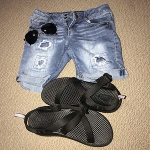 Red Camel girls patched shorts